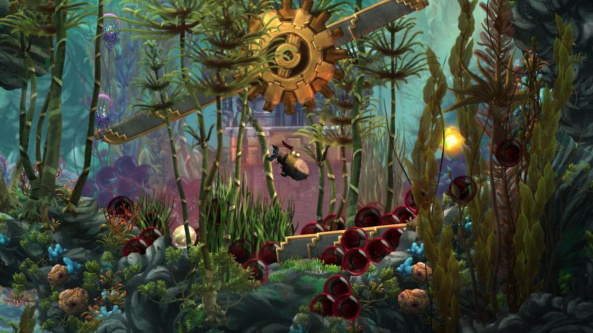 Merryn explores an underwater garden in Song of the Deep.