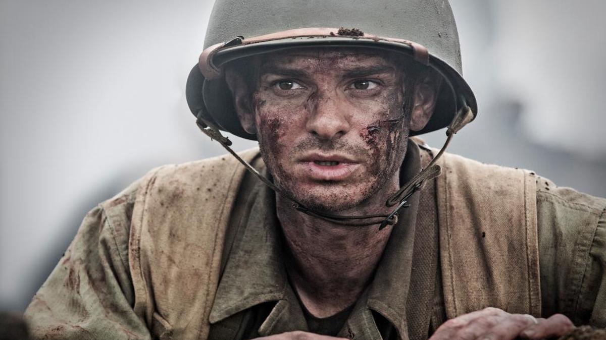 Andrew Garfield plays Army medic Desmond T. Doss, who earned the Medal of Honor during the Battle of Okinawa, in the WWII drama “Hacksaw Ridge.”