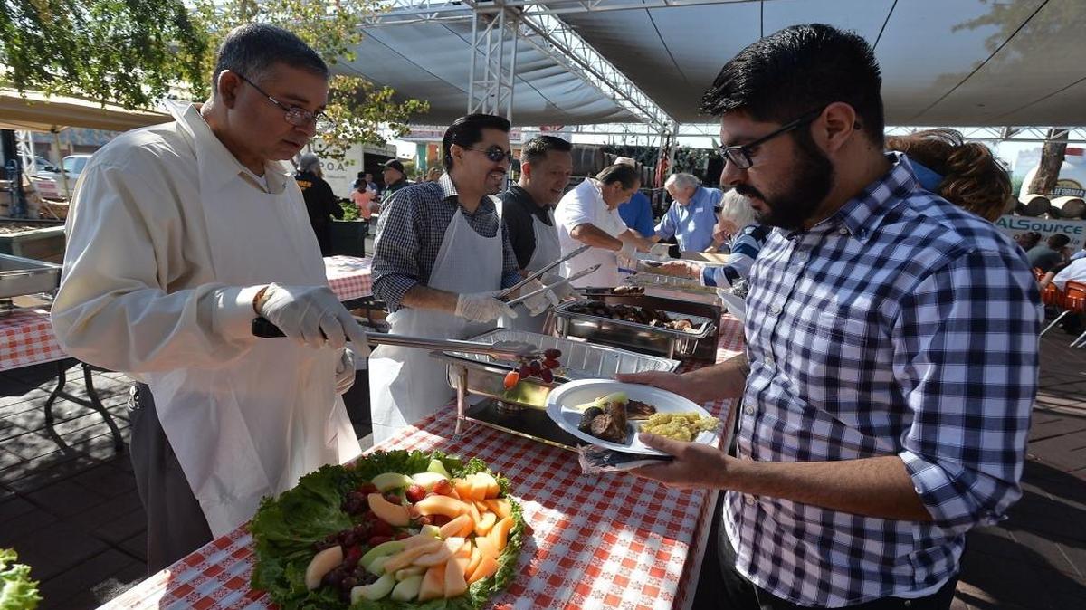 The annual Labor Day breakfast at the fairgrounds is this morning.