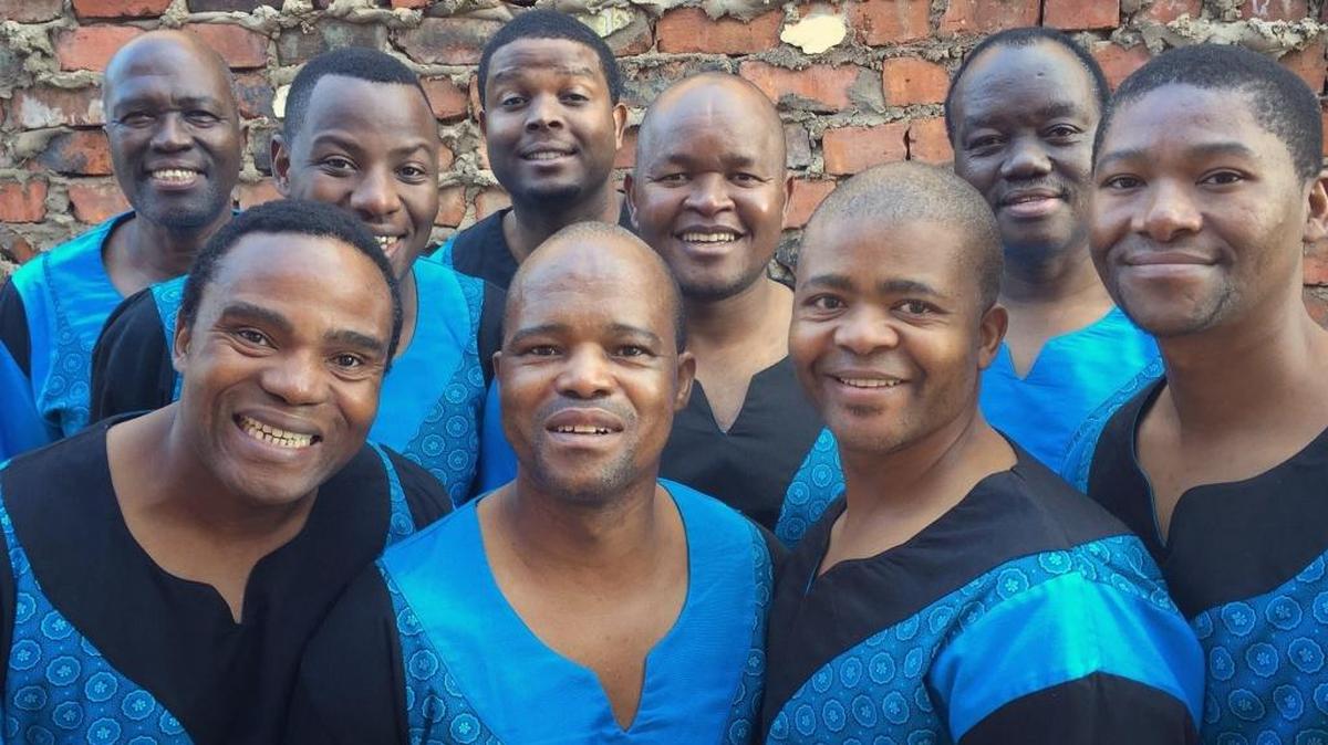 Ladysmith Black Mambazo, a South African male choral group, performs Tuesday in Visalia.