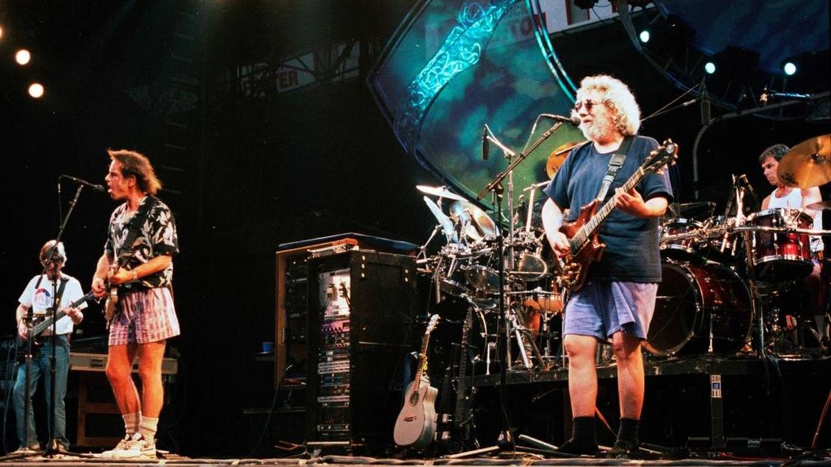 The Grateful Dead in concert in 1994. Dead Heads will gather to watch the movie about the band.