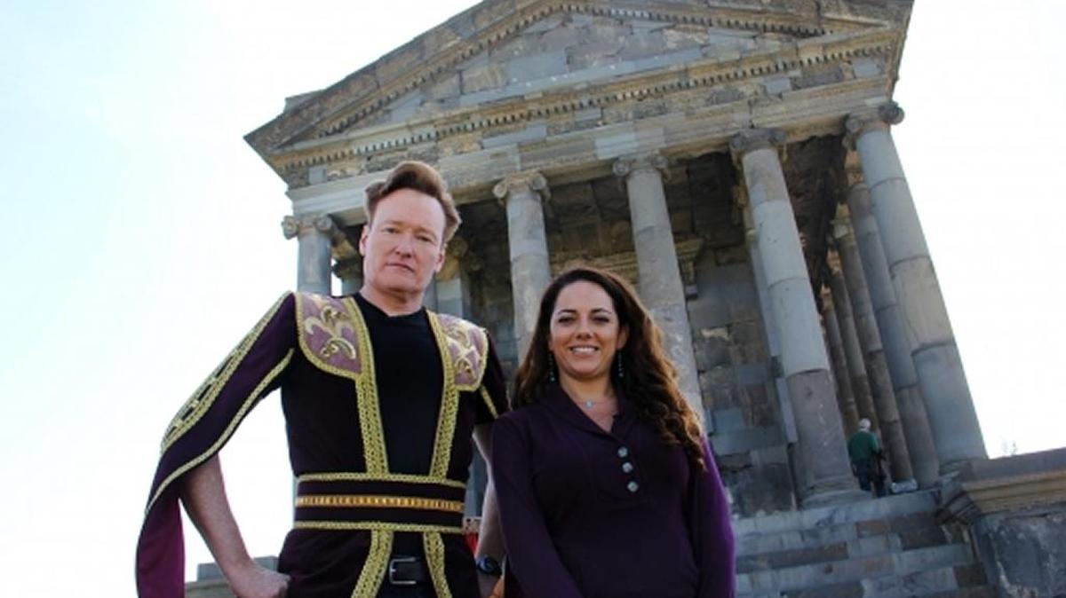 Conan O’Brien will take his cable talk show to Armenia for one episode.