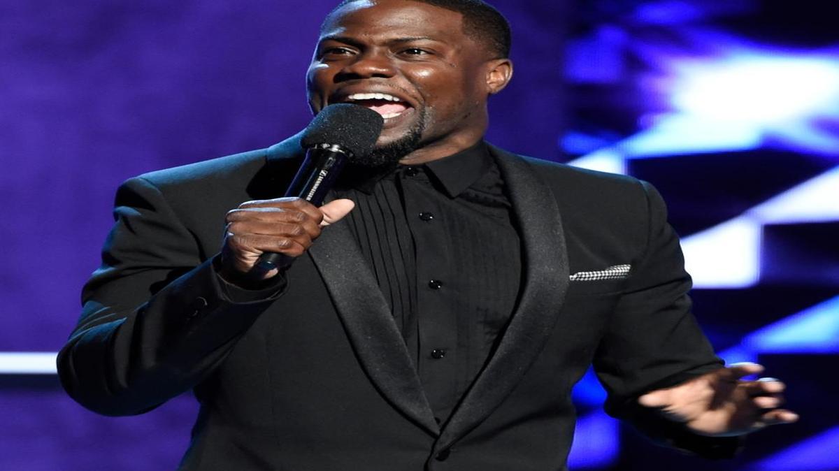 Kevin Hart speaks at the Comedy Central roast of Justin Bieber in Culver City in March.