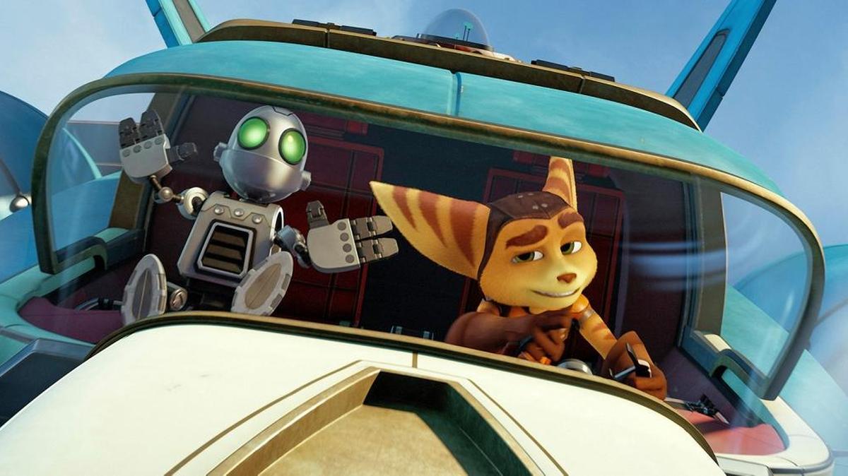 David Kaye is the voice of Clank (left) and James Arnold Taylor is the voice of Ratchet (right) in “Ratchet and Clank.”