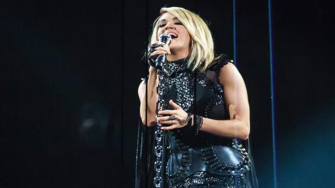 Carrie Underwood performs on The Storyteller Tour at the Palace of Auburn Hills on March 22, 2016. The season 4 Idol winner’s tour stops in Fresno, Tuesday, April 5.
