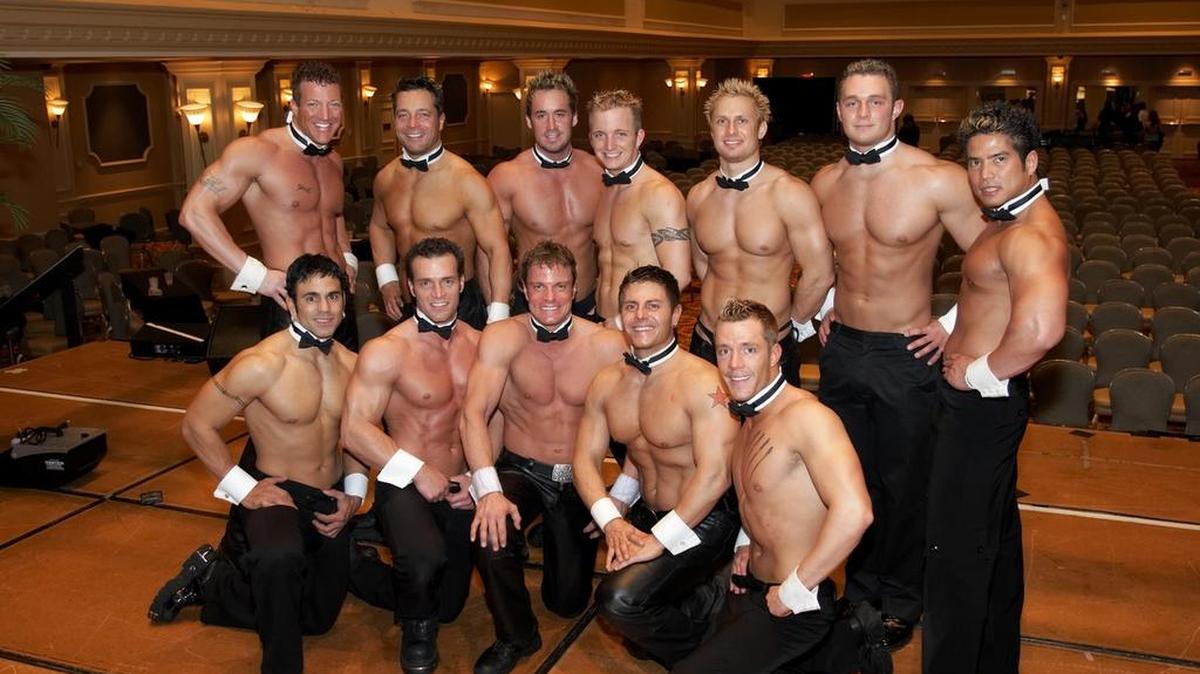
“50 Shades of Men” features former Chippendales dancers. The show plays Saturday, Aug. 8, at the Tower Theatre.
