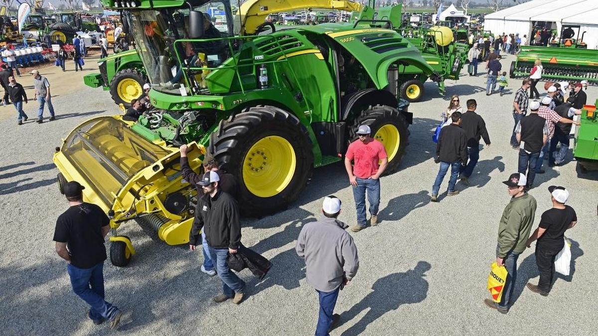 At the 2015 World Ag Expo, visitors checked out new tractors from John Deere. The 2016 show opens Tuesday, Feb. 9, at the International Agri-Center in Tulare.