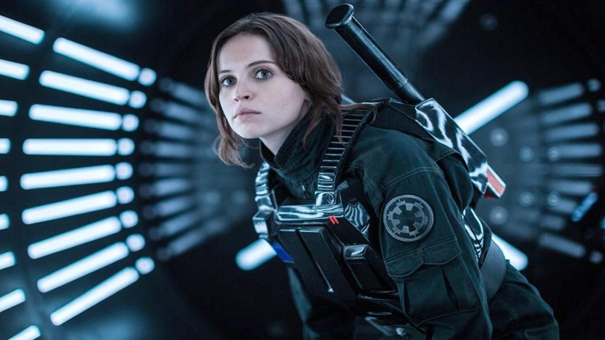 Jyn Erso (Felicity Jones) stars in “Rogue One: A Star Wars Story.”
