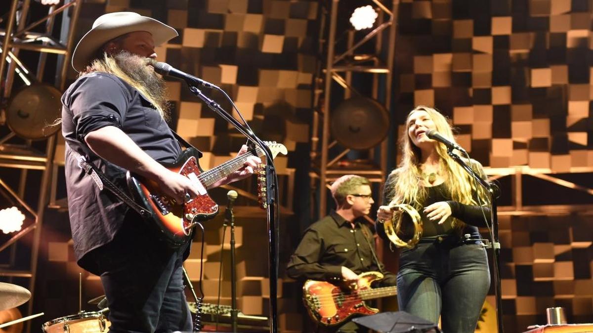 Chris Stapleton on stage during his “All-American Road Show” concert at the Columbus Civic Center on April 6, 2017. The tour stop Thursday, Aug. 31 at Fresno’s Save Mart Center.