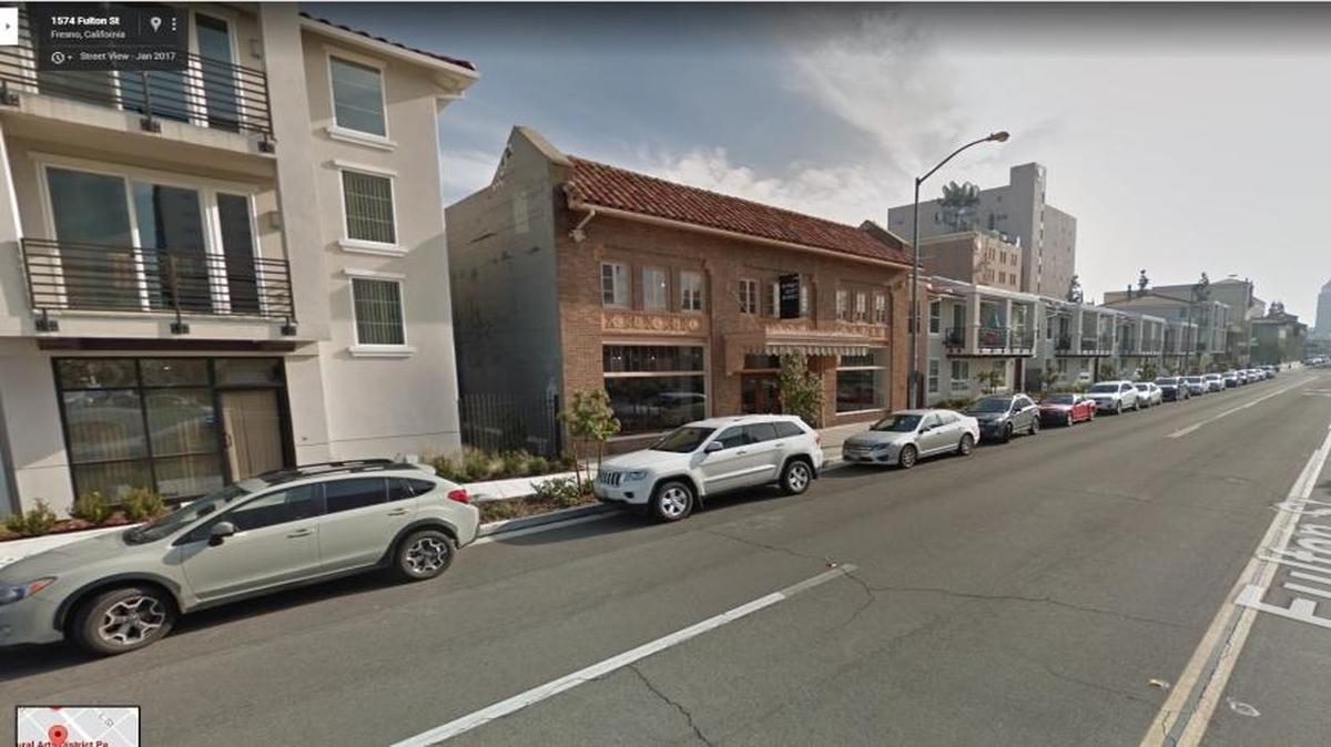 A Google maps image from Januray 2017 shows Fulton Street in downtown Fresno’s Cultural Arts Districts.