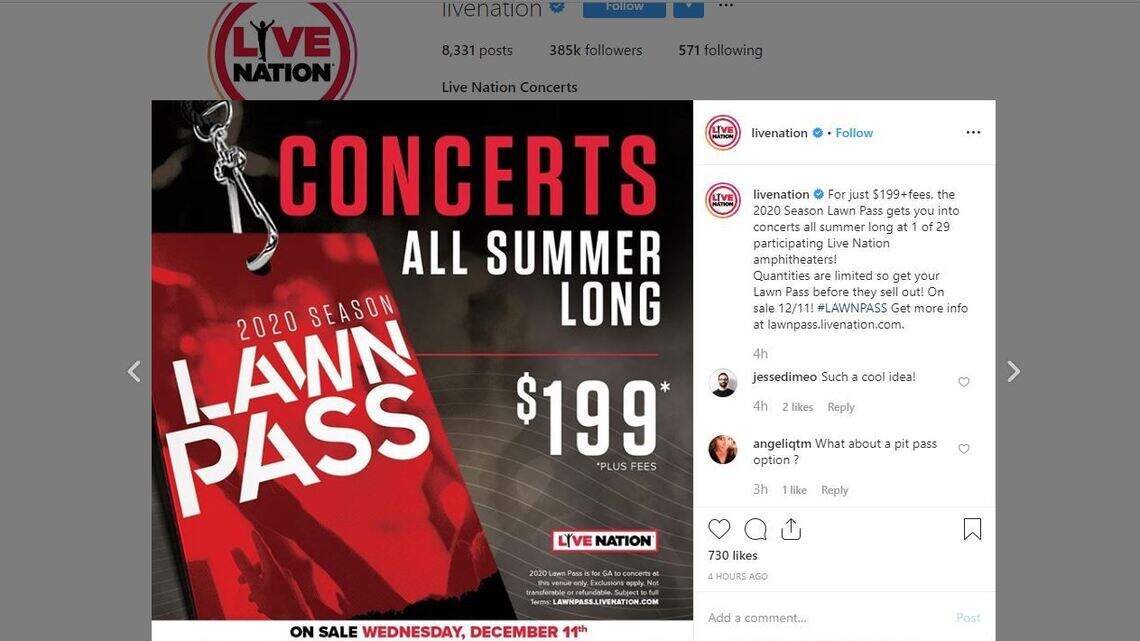 You can get a summer’s worth of concerts for under $200 — even if a show is sold out