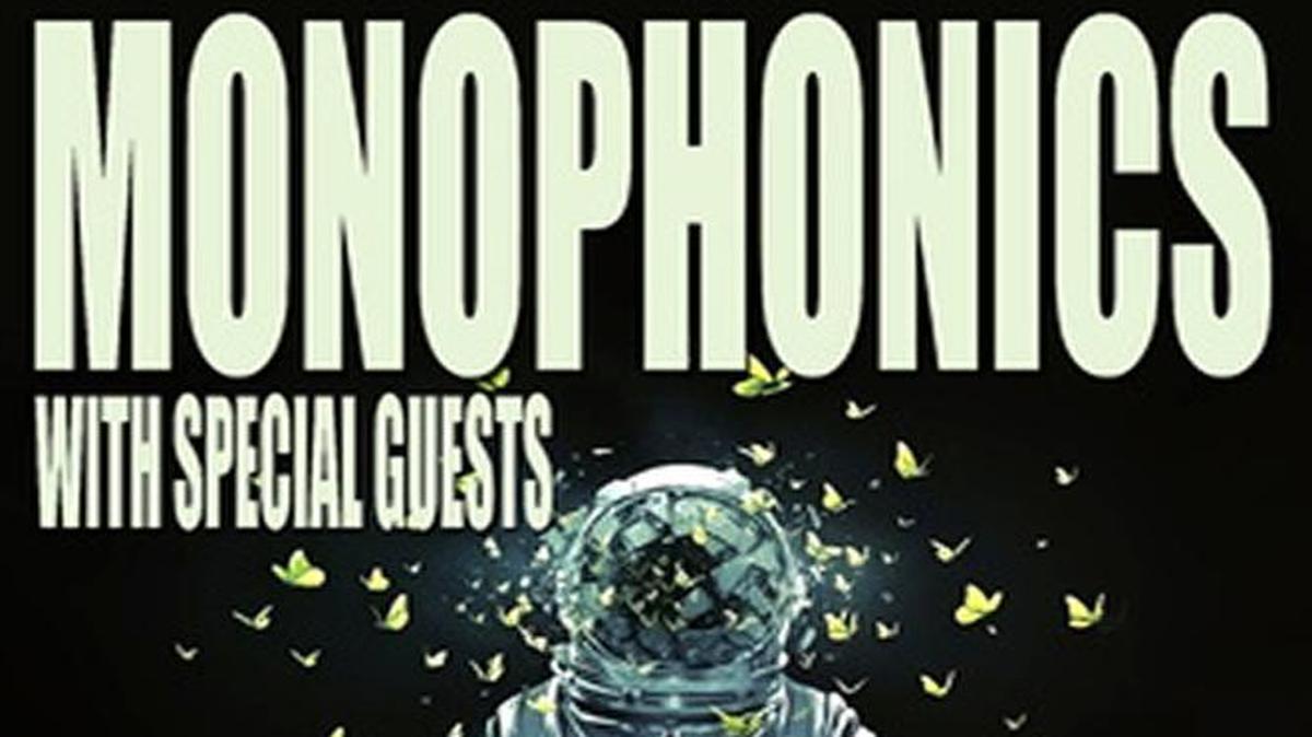 Flier for the Monophonics concert, Saturday, April 8 at Fulton 55.
