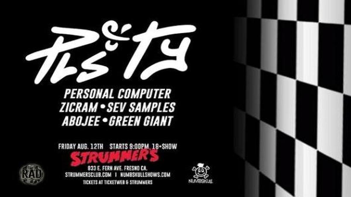 Flier for Rad Night, happening Friday, August 12 at Strummer’s.