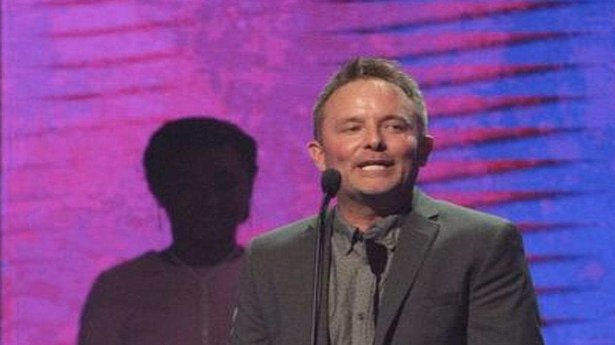 Christian singer Chris Tomlin, seen here accepting an award at the 47th Annual GMA Dove Awards, brings his Worship Night in America tour to the Save Mart Center in April.
