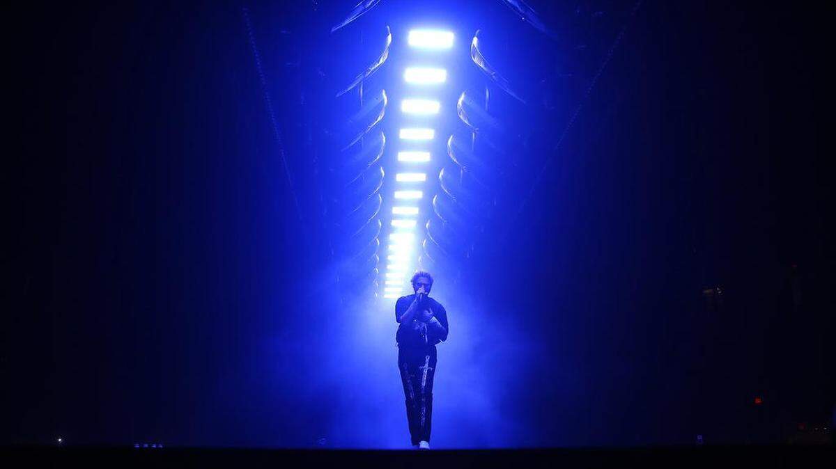 Musician Post Malone performed before a near-sell out crowd Saturday night at the Save Mart Center.