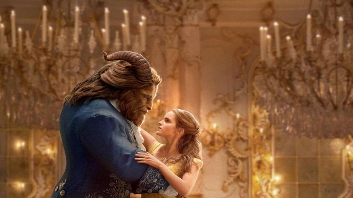 Emma Watson as Belle and Dan Stevens as the Beast in Disney's “Beauty and the Beast.”