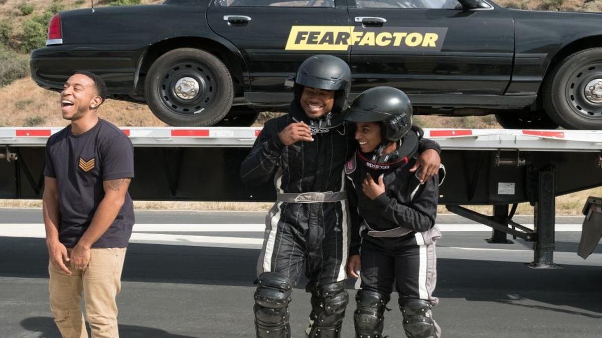 John Gaines and partner Lauren Young face their fears with Ludacris on the new season of “Fear Factor.”
