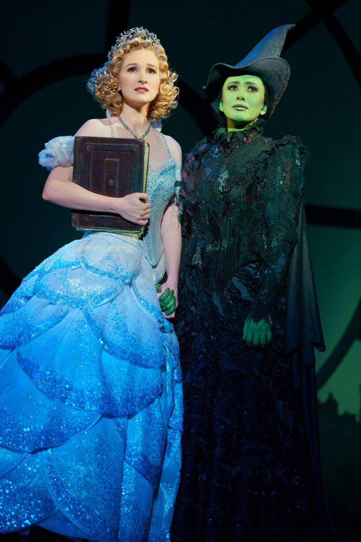 Erin Mackey and Mariand Torres star in the touring production of “Wicked.”