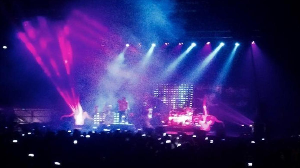 Vanilla Ice on stage Friday, June 17, at the Mega Summer Jam in Fresno.