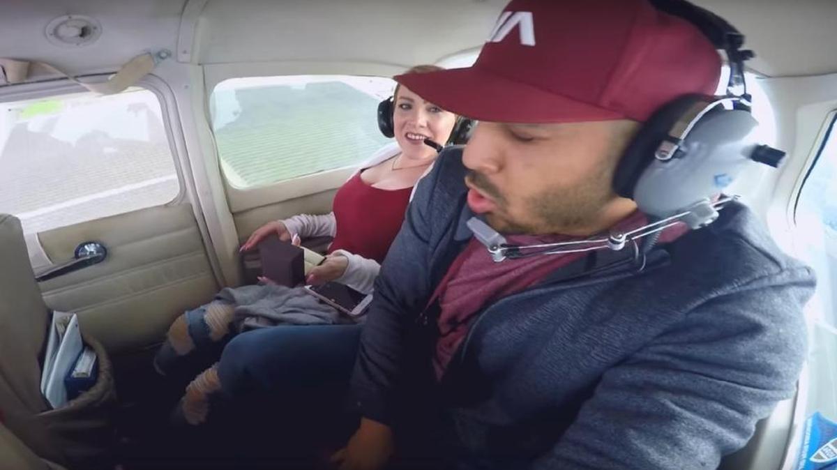 ABC 30 video editor Darrell Hamilton Jr. posted video of his marriage proposal Wednesday that shows him vomitting seconds after popping the question.