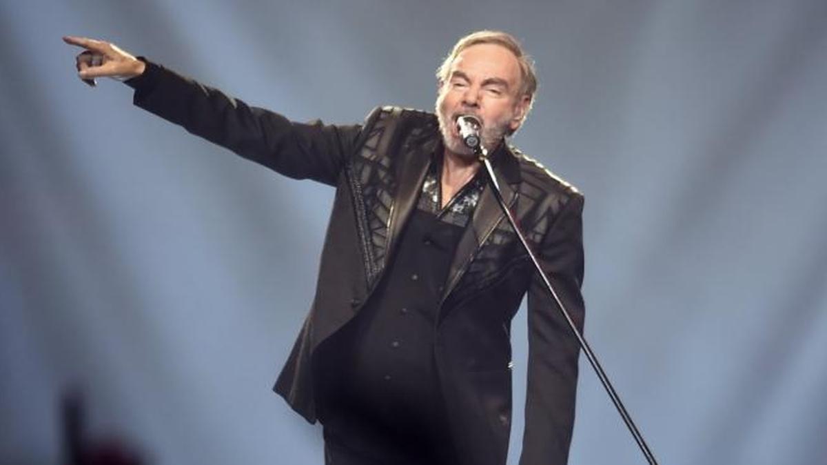 Neil Diamond performs on his 50th Anniversary in music tour at Save Mart Center Friday night, April 7, 2017 in Fresno, Calif.