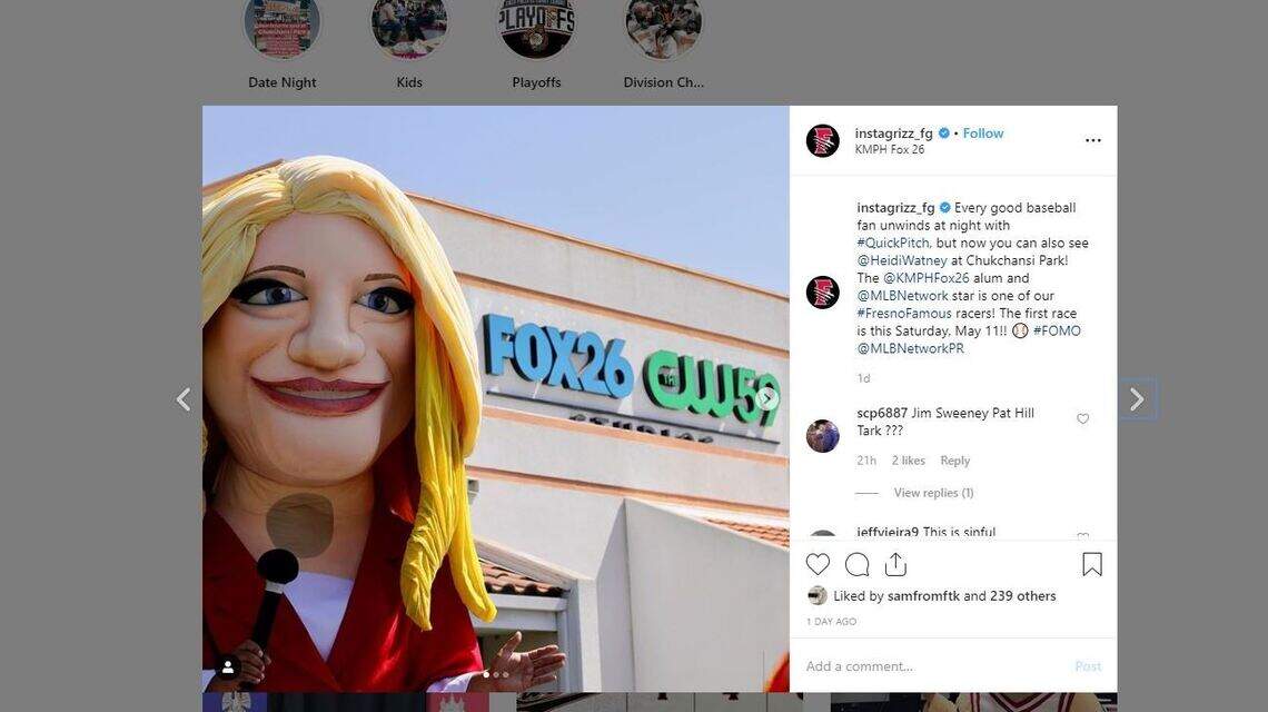 Always wanted a photo with Heidi Watney? The Fresno Grizzlies can make it happen. Sort of