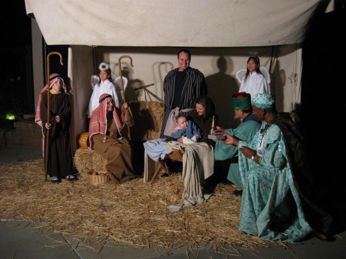 Memorial United Methodist Church in Clovis presents a walk-through living nativity.