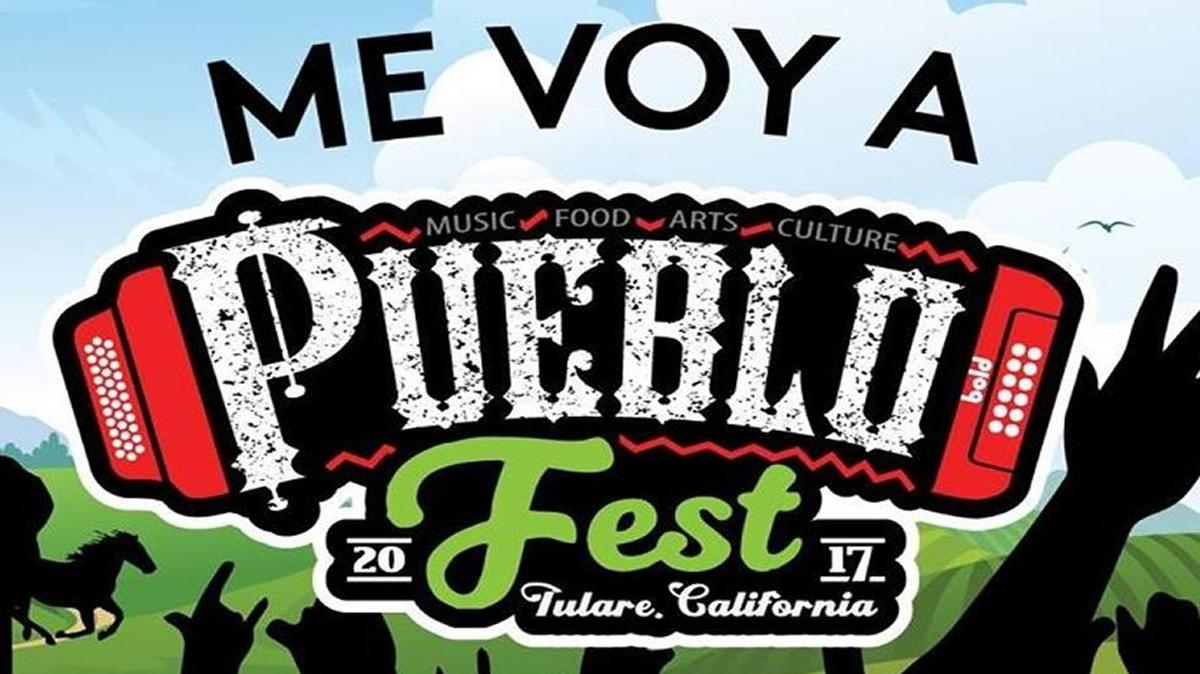 Flier for the thre-day Latin music PubeloFest, which kicks of Friday, March 17 at the International Agri-Center in Tulare.