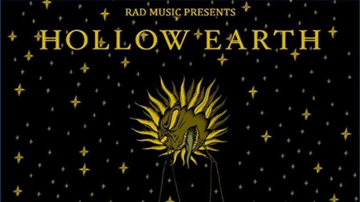 Flier for the Hollow Earth concert happening, Thursday, March 30 at Strummer’s.