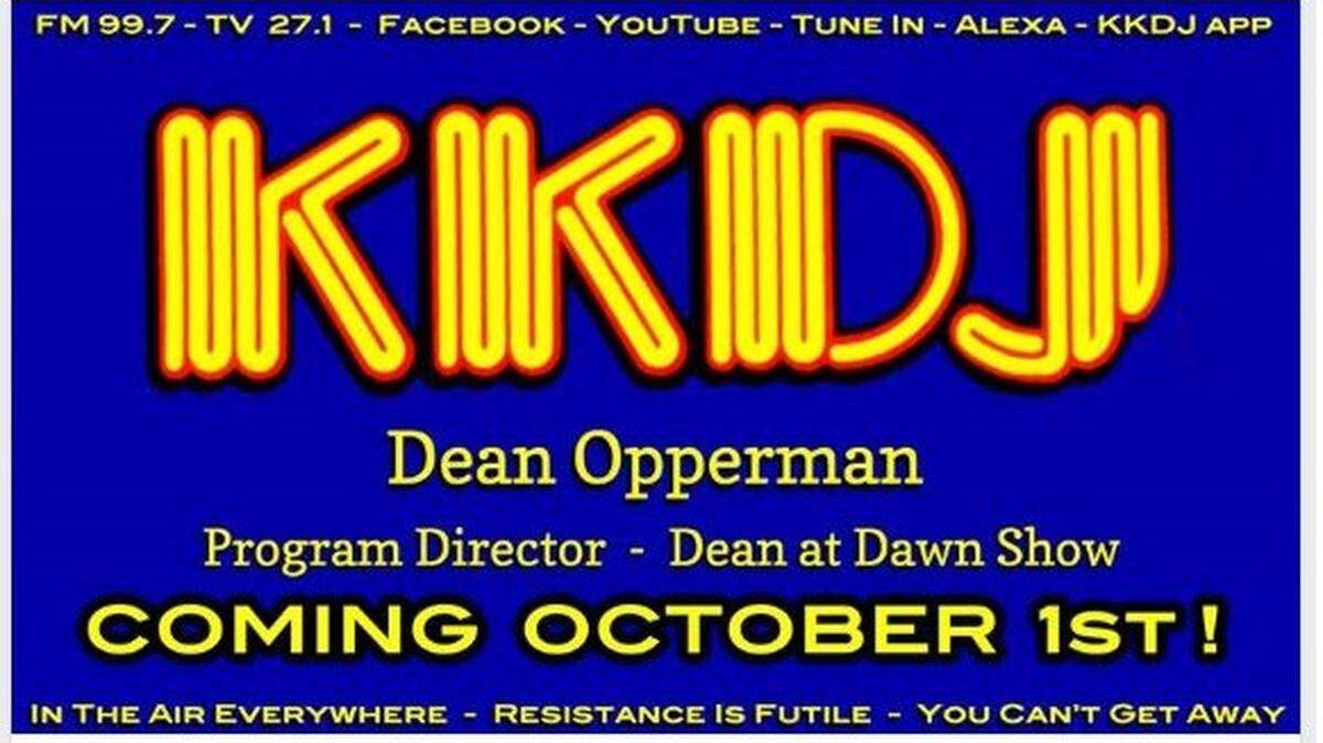 A Facebook post for Dean Opperman announcing his new gig at the radio station KKDJ.