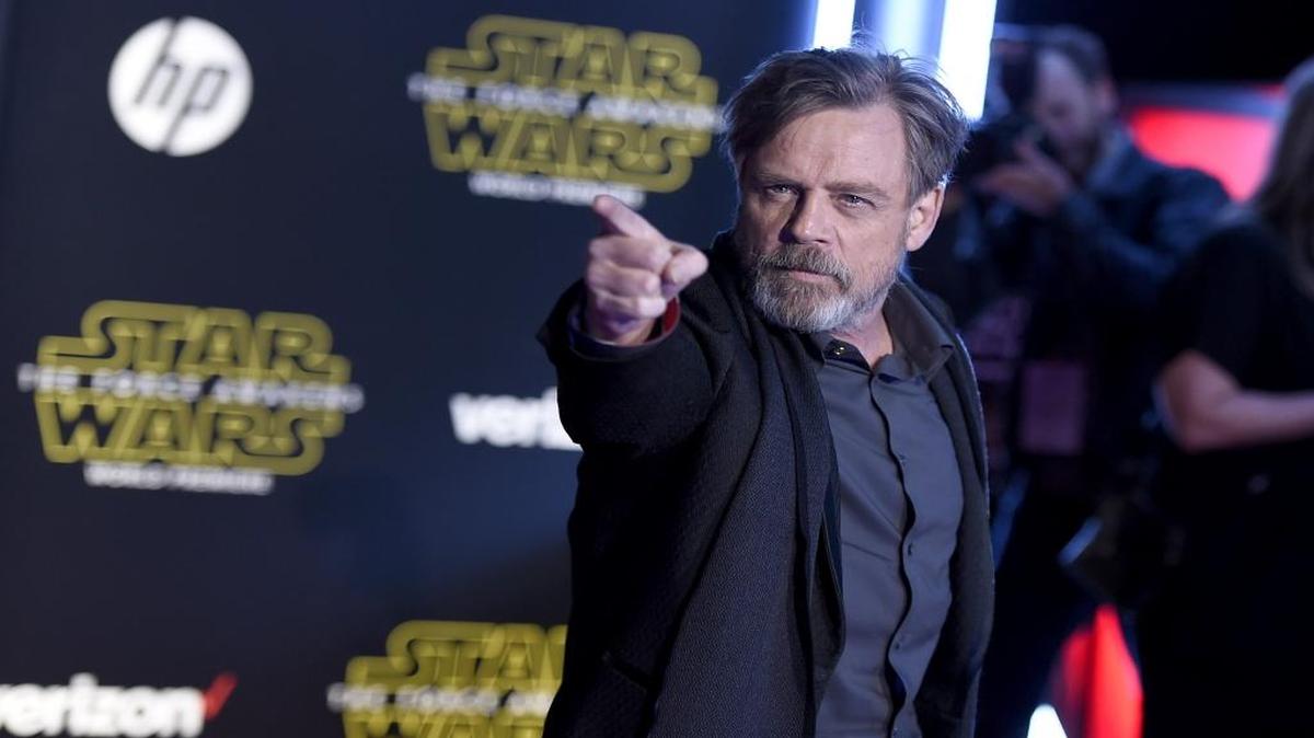 FILE - In this Dec. 14, 2015, file photo, Mark Hamill arrives at the world premiere of "Star Wars: The Force Awakens" at the TCL Chinese Theatre in Los Angeles. "Force Awakens" director J.J. Abrams told the New York Daily News on Feb. 25, 2017, that â€œwe are all going to be very upsetâ€ if Hamill doesnâ€™t win an Oscar for his role as Luke Skywalker in the upcoming "The Last Jedi." A teaser trailer for the film was released Friday, April 7. (Photo by Jordan Strauss/Invision/AP, File)