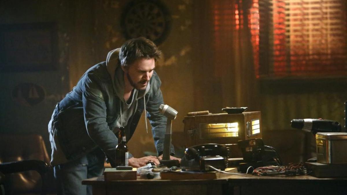 Riley Smith stars in the new series “Frequency.” His co-star, who never appears with him on-screen, is Peyton List.