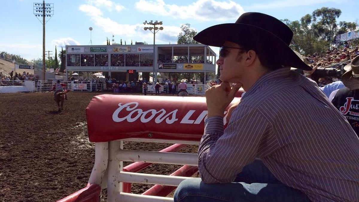 A scene from behind-the-scenes at the 2015 Clovis Rodeo.