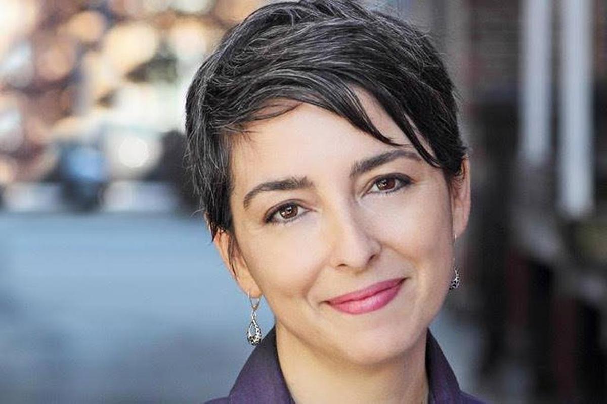 Denise Kiernan stops at San Joaquin Valley Town Hall on Jan. 17.