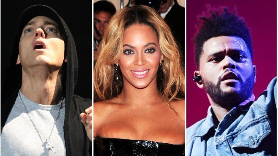 Eminem, Beyonce and The Weeknd will headline the Coachella 2018 lineup. The music festival is scheduled for two weekends, starting April 13.