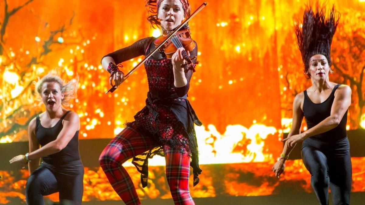 Lindsey Stirling, seen here in 2015 performance at the Life is Beautiful festival in Las Vegas, will perform in Fresno Aug. 13 at Saroyan Theatre.