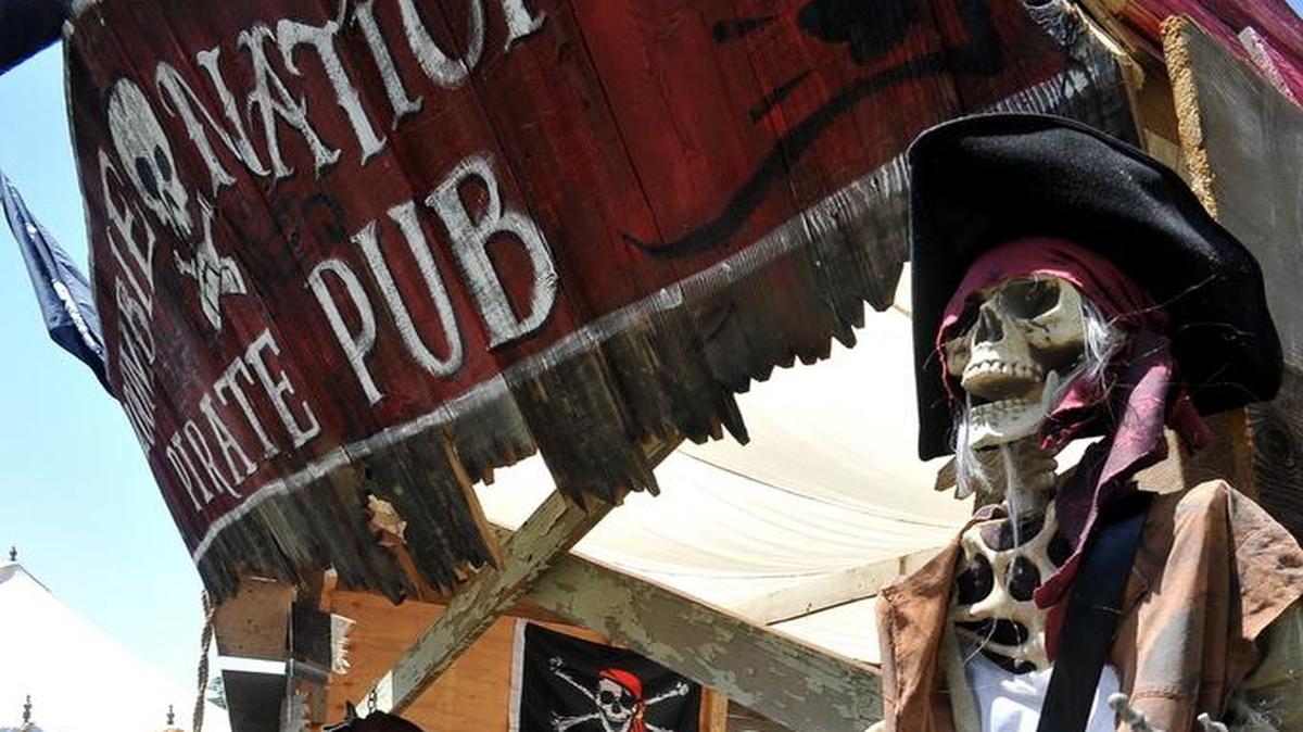 The Fresno Pirate Festival features a “pirate school” and the firing of replica miniature cannons.