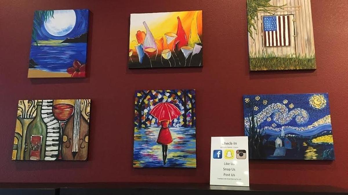 Sip, Shop & Paint event is Tuesday at Pinot’s Palette, 6763 N. Palm Ave., in Fresno.