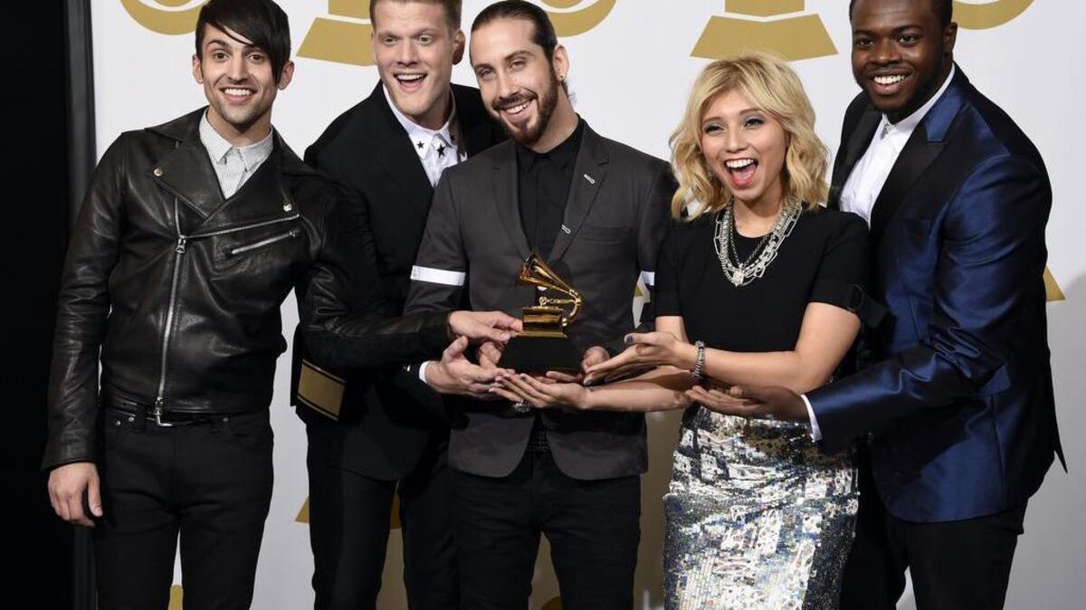 Avi Kaplan, an accomplished singer from Visalia, is leaving Pentatonix, a three-time Grammy Award winner. The bass vocalist Kaplan, pictured in the middle at the Grammys, announced his emotional departure on the pop a cappella group’s Facebook page on Friday, May 12, 2017.