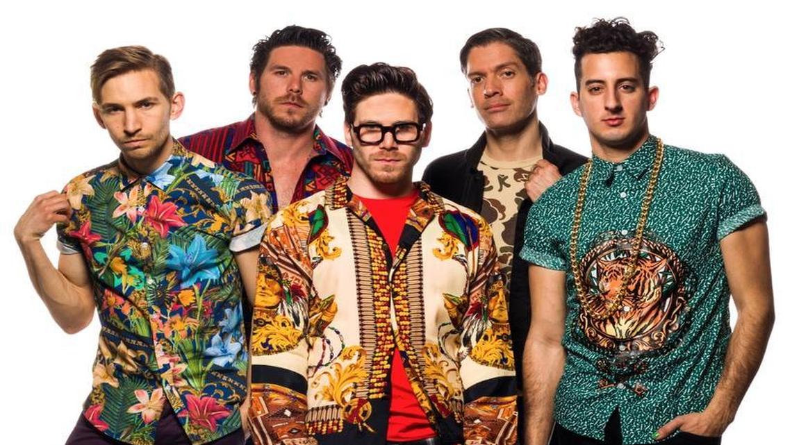 Atlanta party band Family Force Five perform at the Rock and Worship Roadshow.