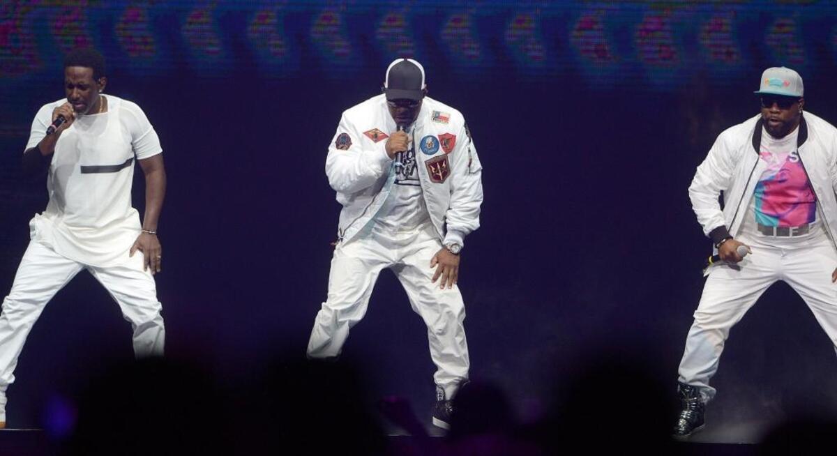 Boyz II Men performs at the Save Mart Center during the Total Package Tour stop in Fresno on Wednesday, May 31, 201.