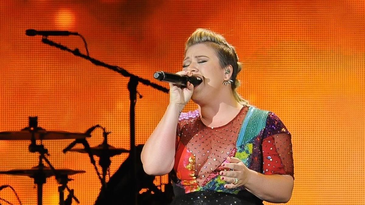 Kelly Clarkson performs at the Austin360 Amphiteater during her Piece by Piece Tour on Aug. 29, 2015 in Austin, Texas.