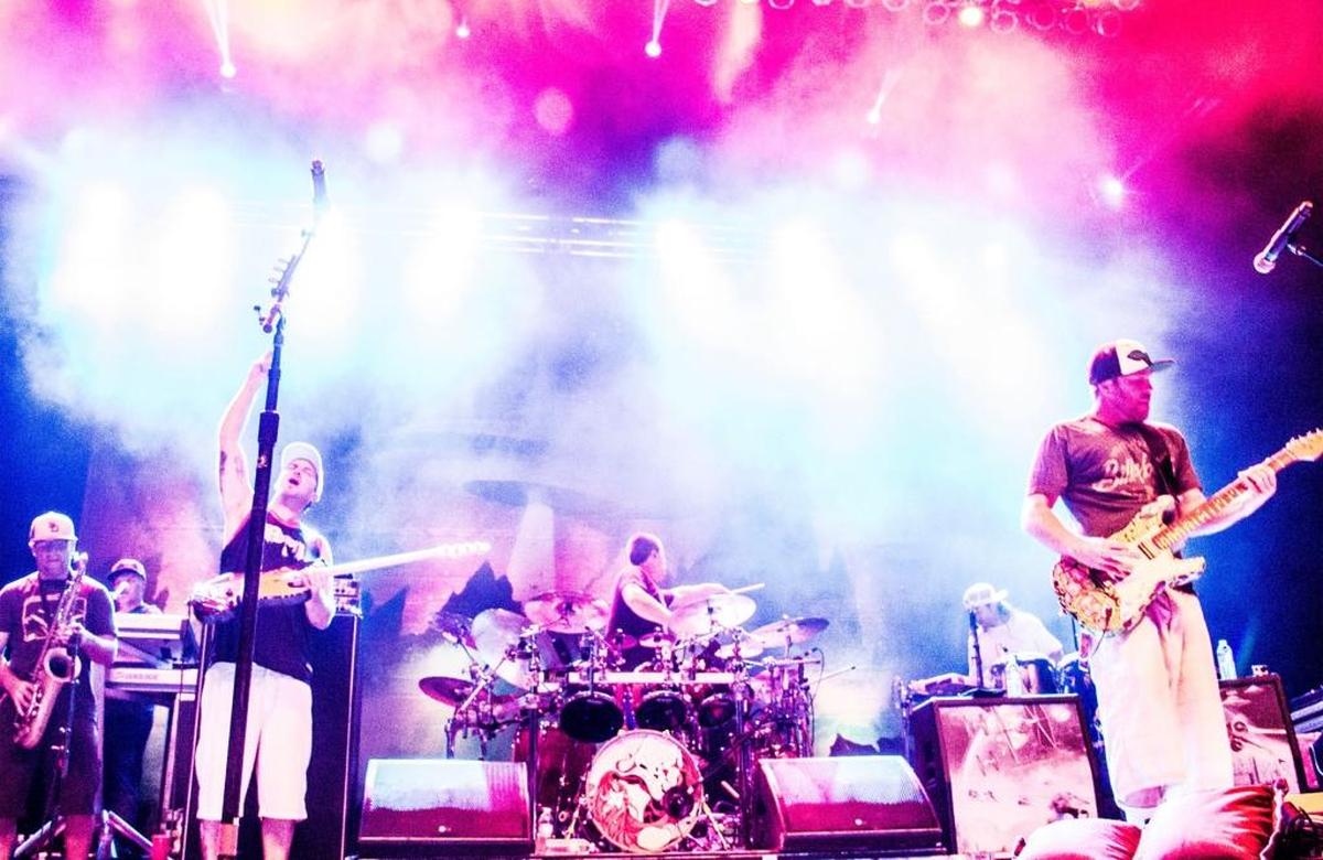 Reggae fusion band Slightly Stoopid plays in 2016 at Chukchansi Park.