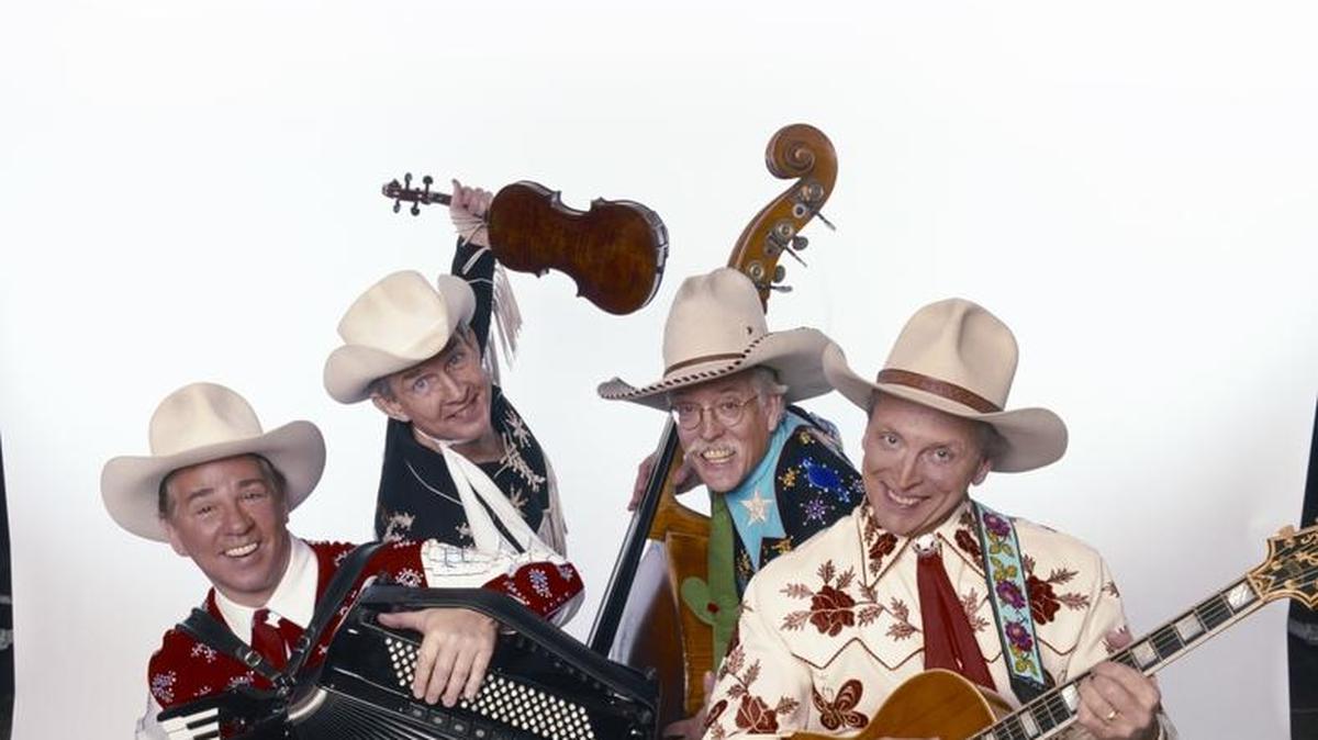Comic cowboy band Riders in the Sky play Friday, Jan. 29 at the Tower Theatre in Fresno.