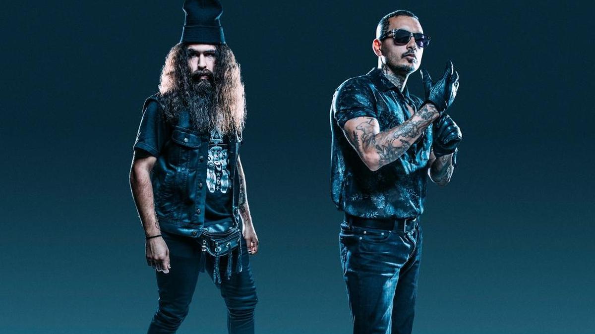 
San Diego band Prayers are pioneers of Cholo Goth. The duo plays Friday, Oct. 16, at Strummer’s.
