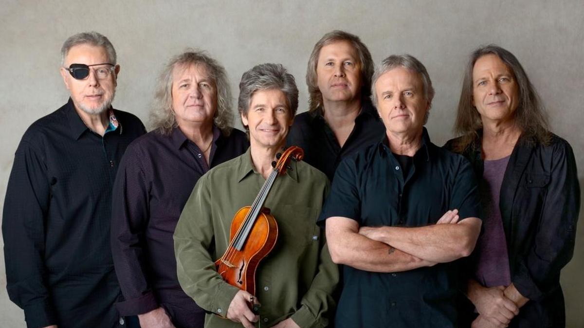 Members of the band Kansas are, from left to to right: Richard Williams, Billy Greer, David Ragsdale, Ronnie Platt, Phil Ehart and David Manion. Platt joined the classic rock group as its new singer in 2014.