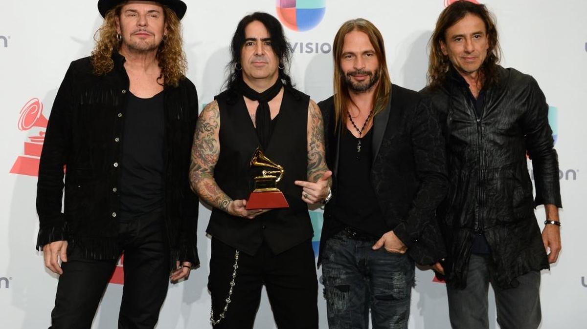 Fher Olvera, from left, Alex Gonzalez, Sergio Vallin and Juan Calleros, of Mana, announced Tuesday, Feb. 9, 2016, The Latino Power Tour, a U.S. music tour to promote the collective vote this electoral year. It begins Sept. 9 in San Diego and includes a show Tuesday, Sept. 20, at the Save Mart Center. Tickets go on sale on Feb. 19.