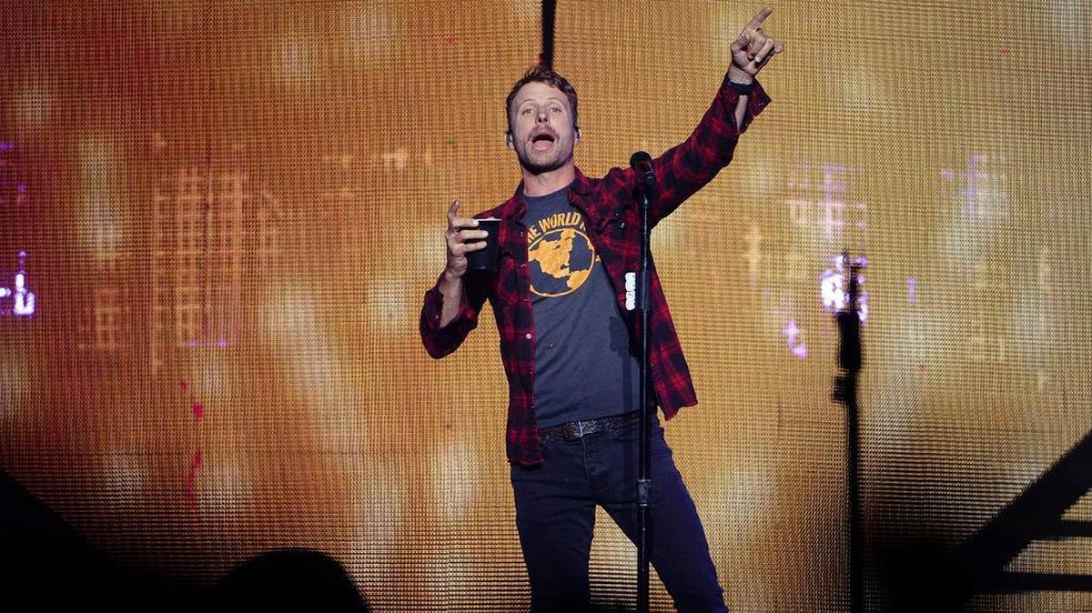 Dierks Bentley performs in front of a sold-out crowd at Fresno’s Save Mart Center during his “What the Hell” world tour on Saturday, April 29, 2017.