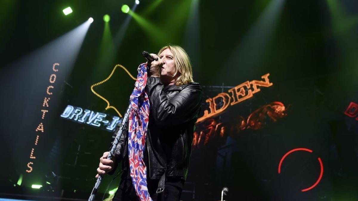 Def Leppard lead vocalist Joe Elliott sings at Save Mart Center Monday night, June 12, 2017 in Fresno. Opening acts were TESLA and Poison.