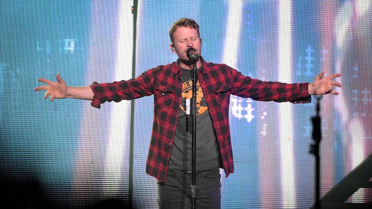 Dierks Bentley performs in front of a sold-out crowd at Fresno’s Save Mart Center during his “What the Hell” world tour on Saturday, April 29, 2017.